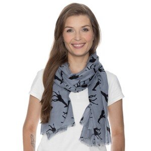 Bushman šatka Giraffes light grey UNI