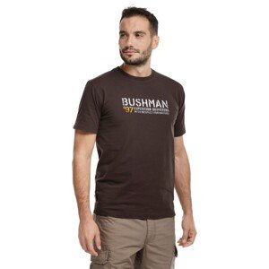 Bushman Pánske tričko Voyta, tmavohnedé XXXXL