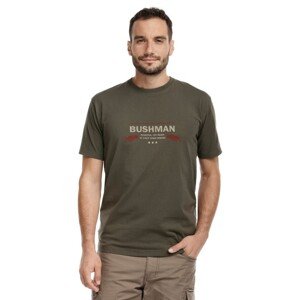 Bushman Pánske tričko Snyder tmavá khaki L